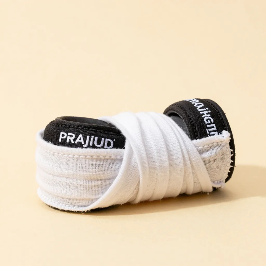 A fighter's gift set of prajioud bands in a cotton wrap on a light background